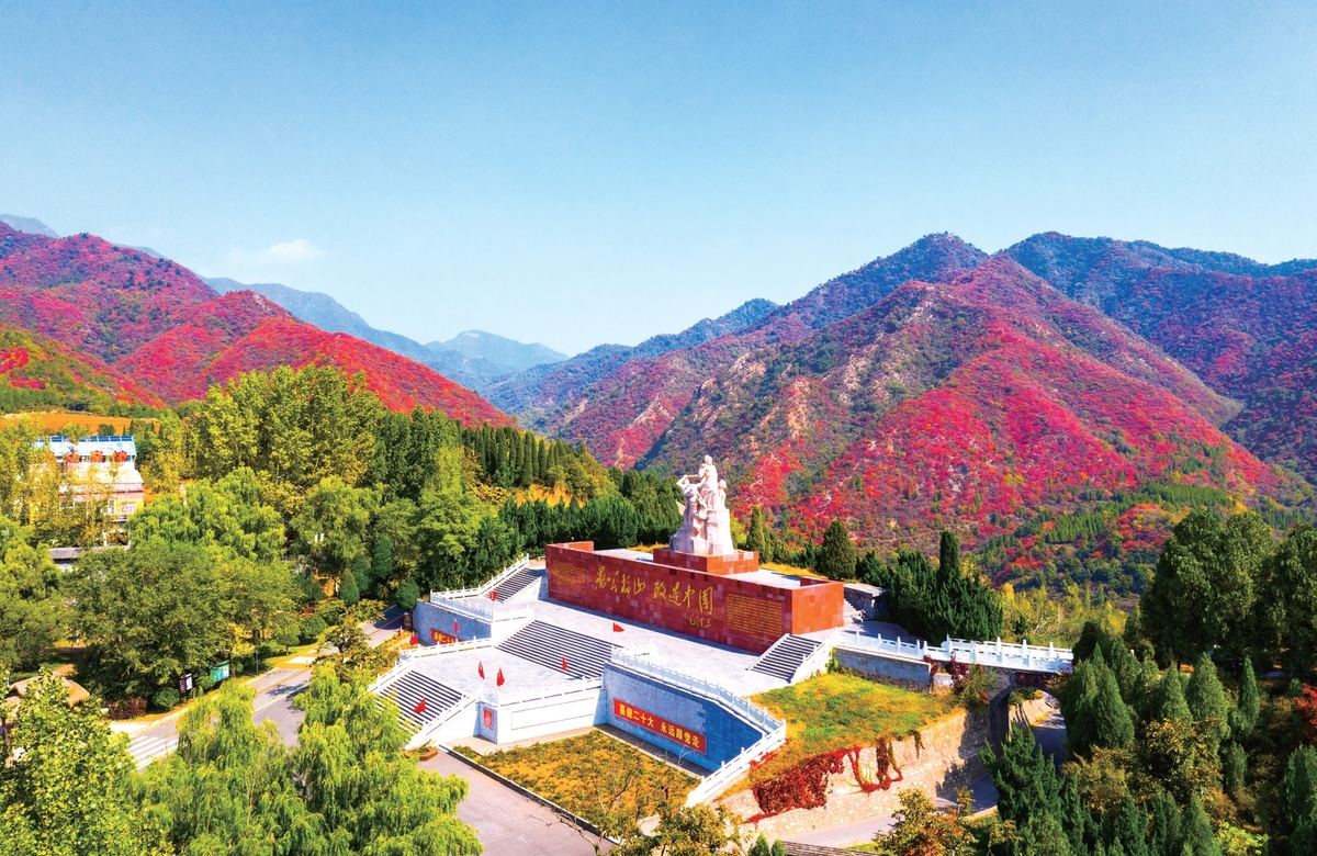 漫山红叶醉秋色 山水和鸣济源行